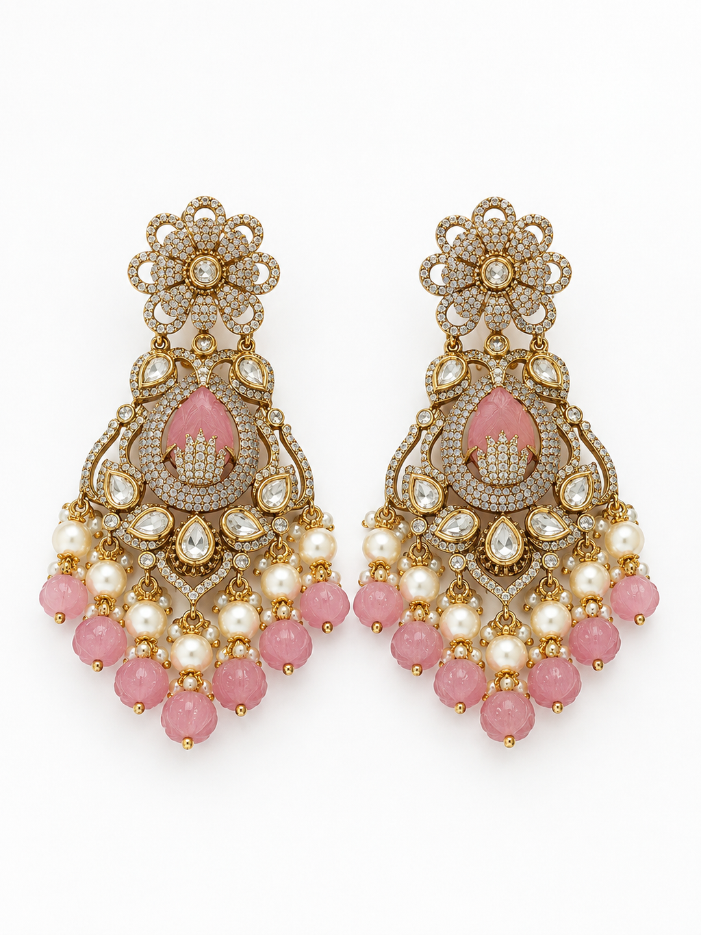 Royal Rose Kundan Set