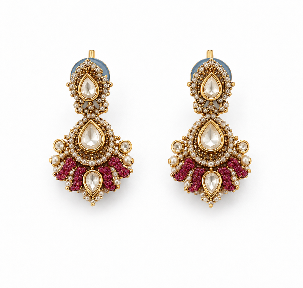Ruby Paisley Necklace Set