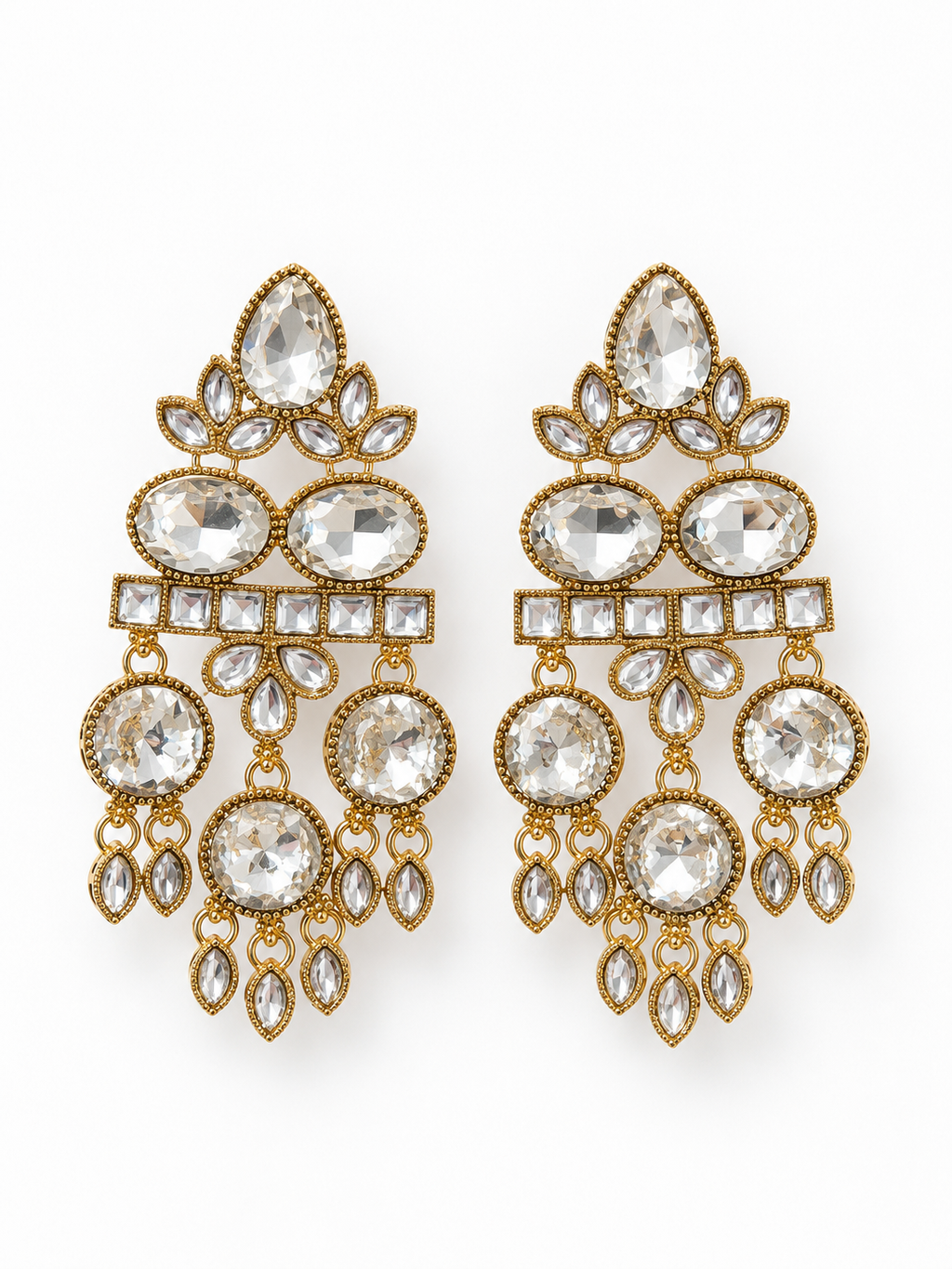 Crystal Cascade Chandelier Earrings