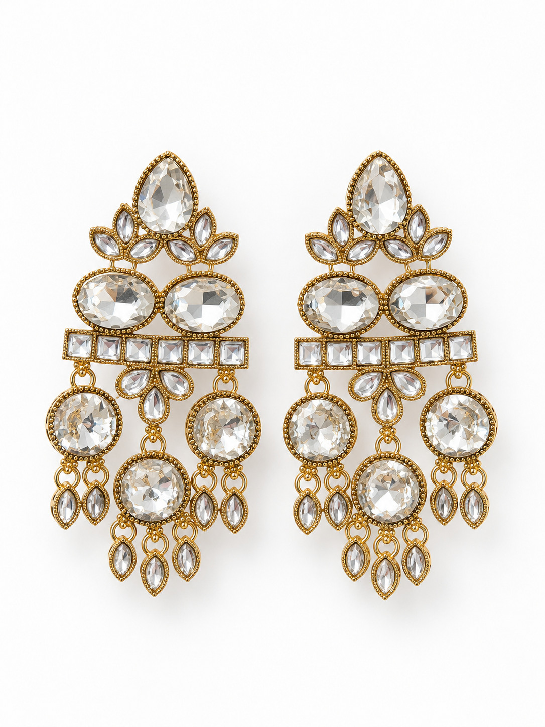 Crystal Cascade Chandelier Earrings