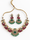 Royal Elephant Pearl Necklace Set