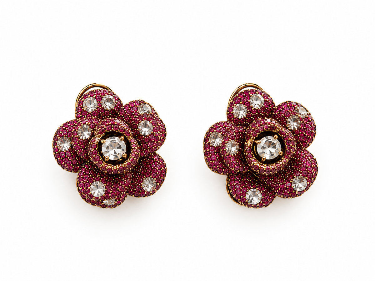 Crimson Rose Statement Set