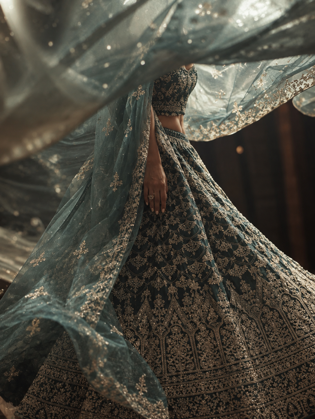 Emerald Heritage Lehenga Set