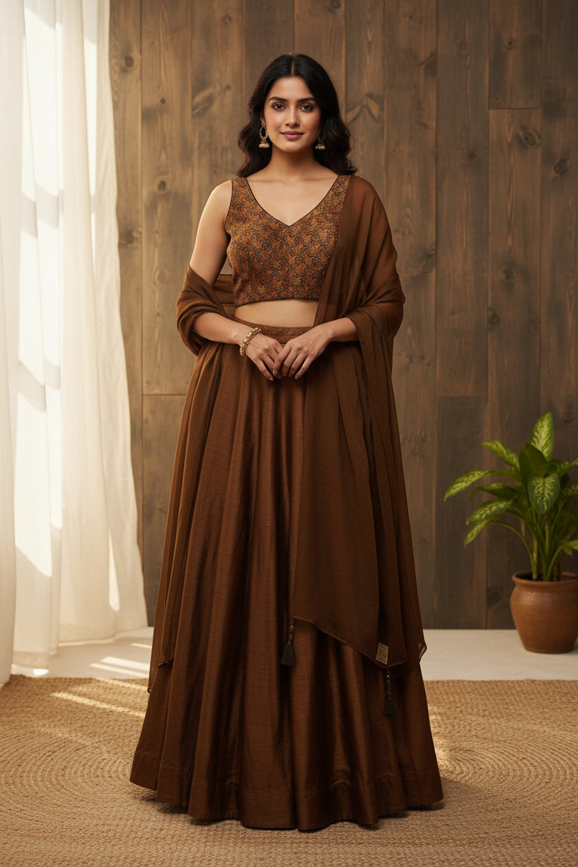 Antique Gold Brocade Blouse
