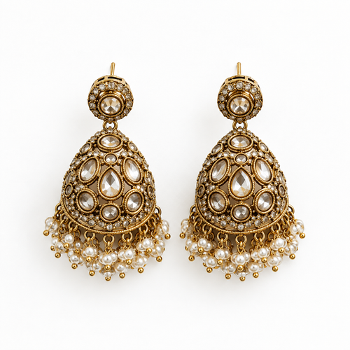 Antique Jhumka Necklace Set