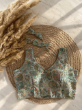 Seafoam Brocade Blouse