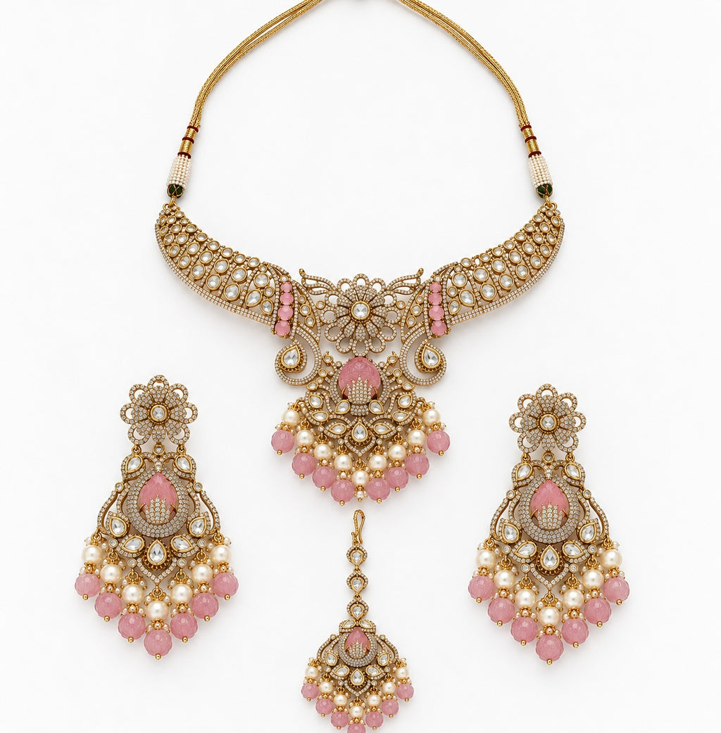 Royal Rose Kundan Set