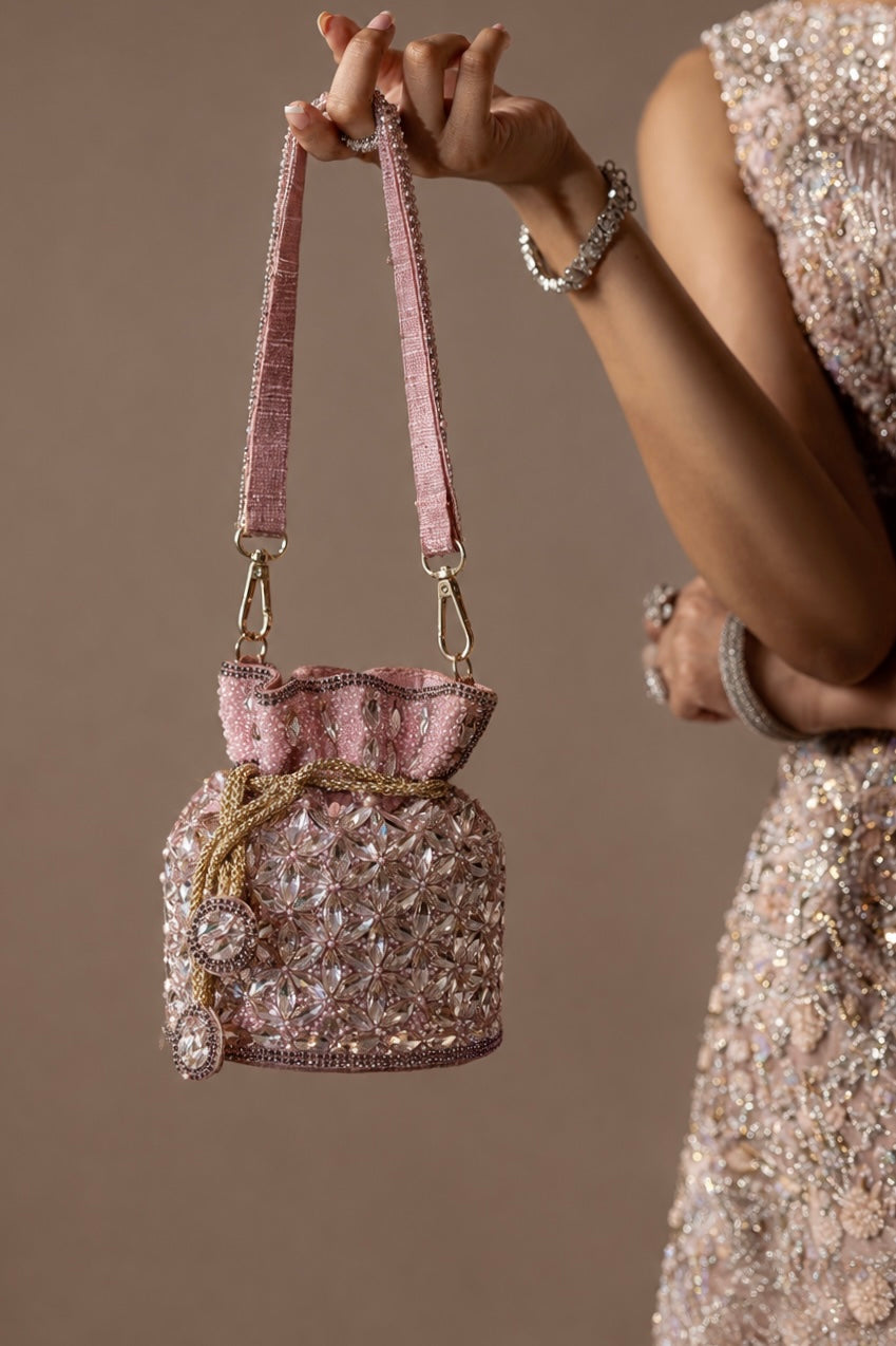 Crystal Bloom Potli Bag