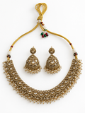 Antique Jhumka Necklace Set