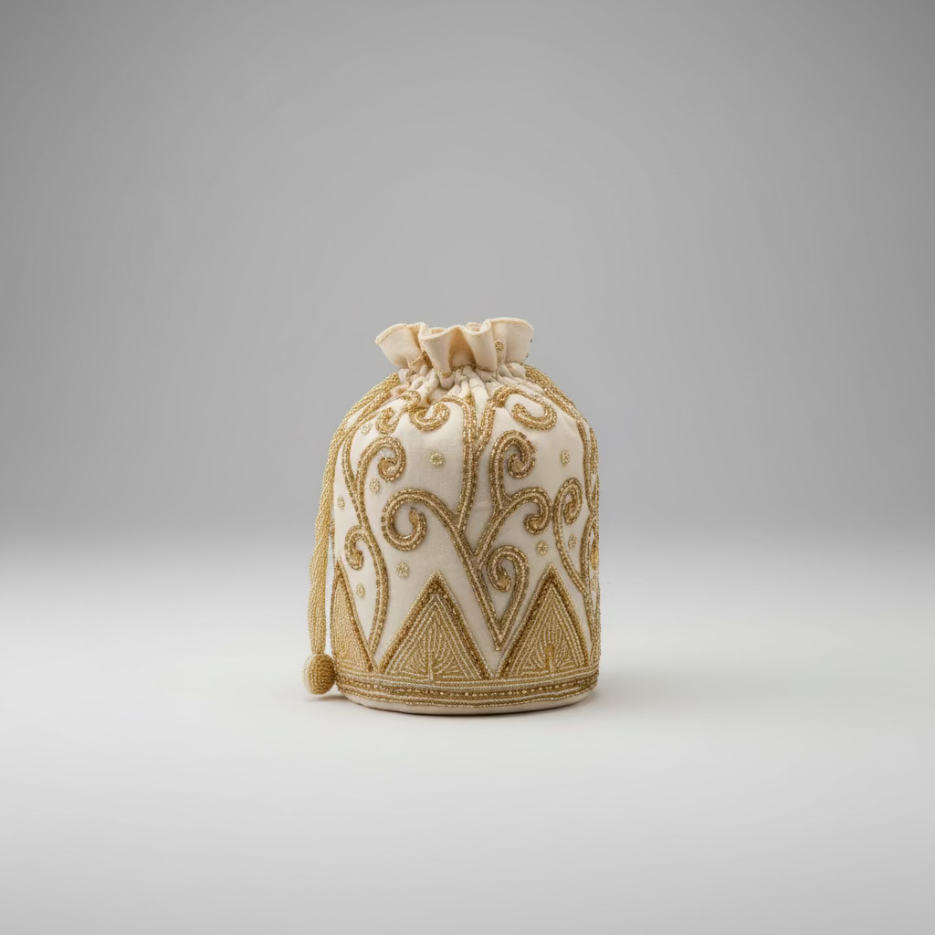 Golden Whisper Potli Bag