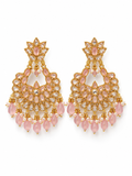 Pink Blossom Chandbali Earrings
