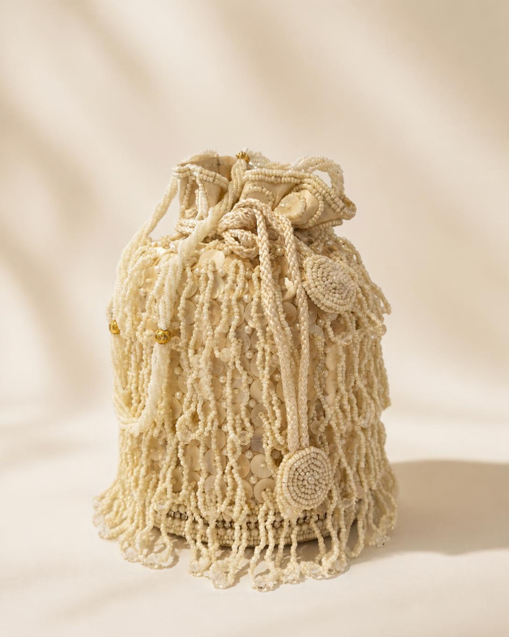 Ivory Pearl Potli Bag