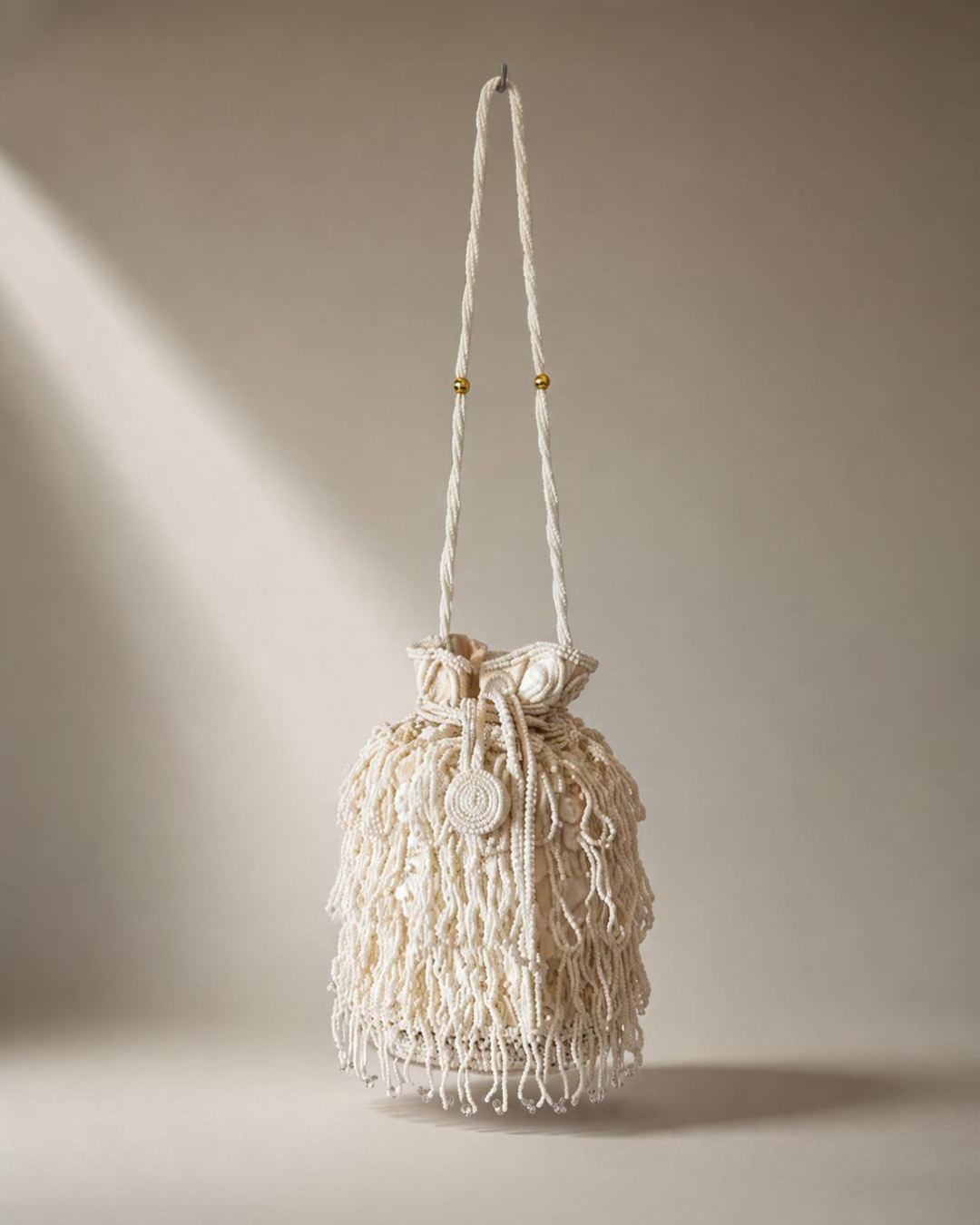 Ivory Pearl Potli Bag